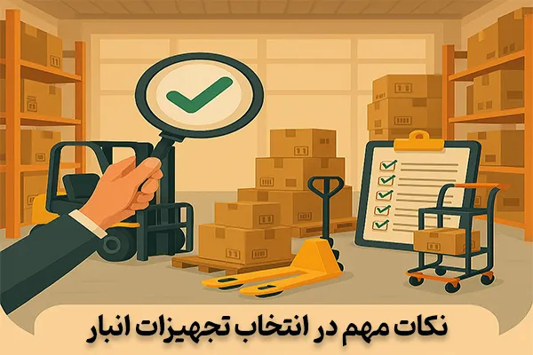 نکات مهم در انتخاب تجهیزات انبار