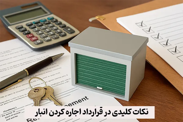 نکات کلیدی در قرارداد اجاره کردن انبار