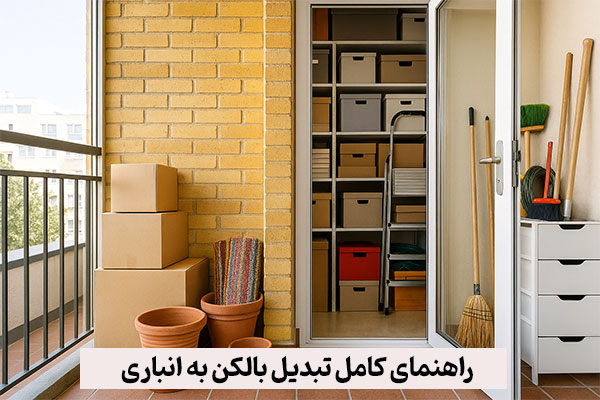 راهنمای کامل تبدیل بالکن به انباری