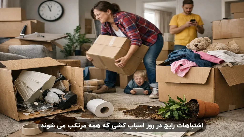 اشتباهات رایج در روز اسباب کشی که همه مرتکب می شوند