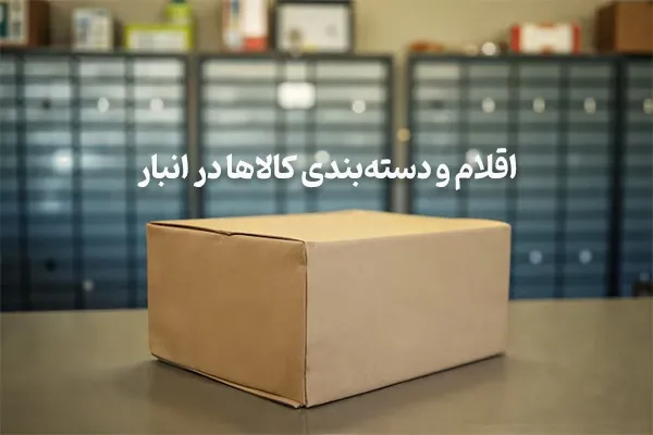 اقلام و دستهبندی کالاها در انبار