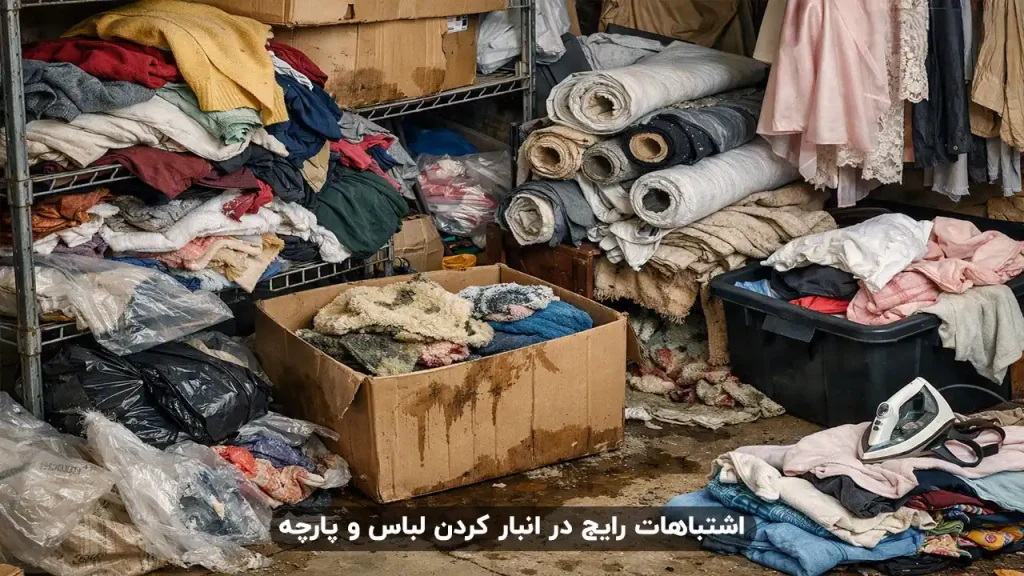 اشتباهات رایج در انبار کردن لباس و پارچه