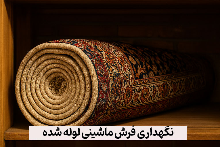 نگهداری فرش ماشینی لوله شده
