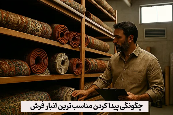 چگونگی پیدا کردن مناسب ترین انبار فرش