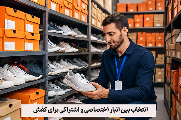 انتخاب بین انبار اختصاصی و اشتراکی برای کفش