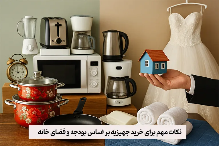 نکات مهم برای خرید جهیزیه بر اساس بودجه و فضای خانه